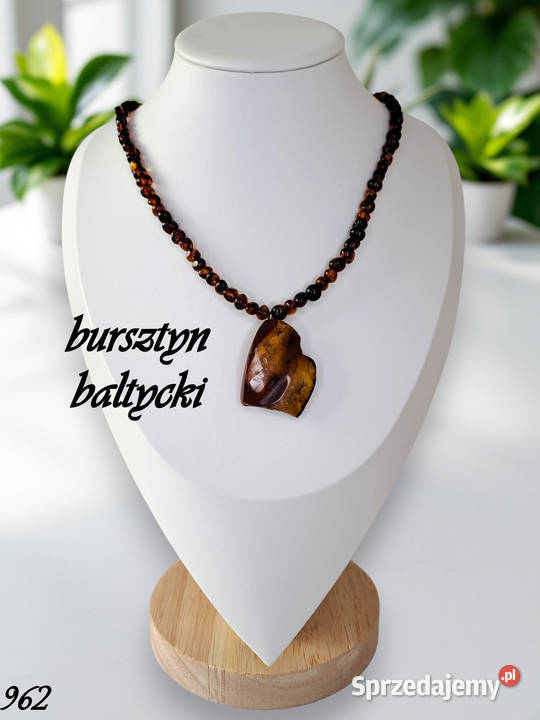 Korale z bursztynu BURSZTYN bałtycki baroczek mazowieckie Warszawa
