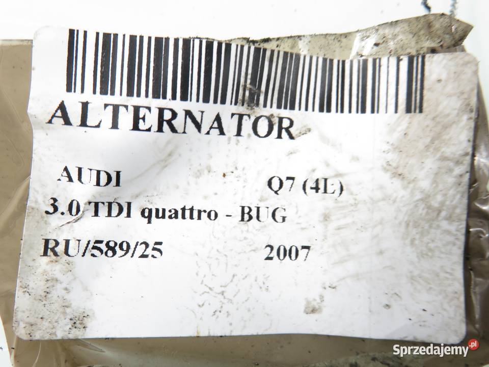 ALTERNATOR AUDI Q7 4L 30 TDI 059903015R małopolskie