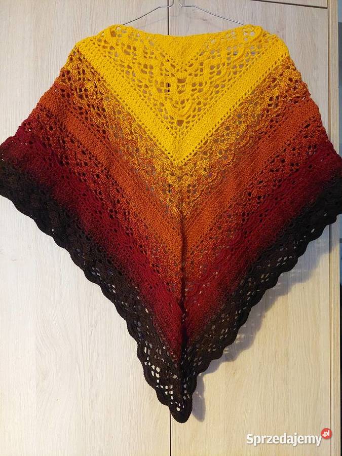 Chusta wykonana na szydełku RĘKODZIEŁO Bydgoszcz sprzedam