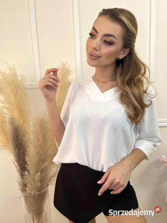 Bluzka TOP Kasia Styl biała M 38 106 biust biały Bluzki i koszule Pątnów