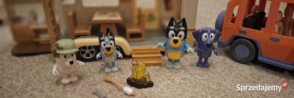 Przyczepa kampingowa i auto Bluey Moose Toys mazowieckie Warszawa