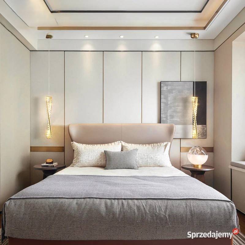 Żyrandol kryształowy nowoczesny złoty CRYSTAL XS Warszawa