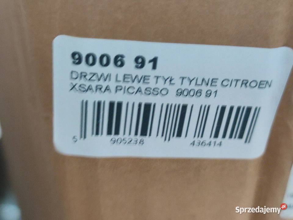 DRZWI LEWY TYŁ CITROEN XSARA PICASSO 1998 900691 sprzedam