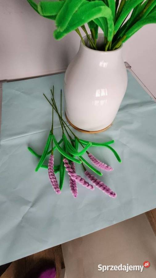 Ręcznie robiona LAWENDA z drucików wieczny Kraków