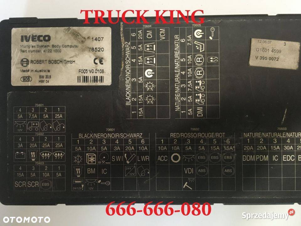 IVECO STRALIS BODY COMPUTER 41221000