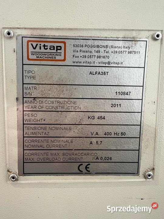 Wiertarka wielowrzecionowa Vitap Alfa 35T
