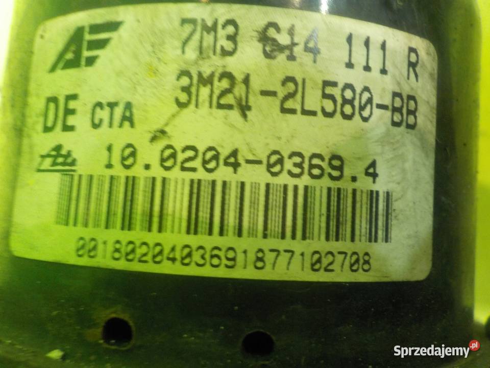 VW SHARAN I LIFT II 19 TDI 07r 5D pompa ABS