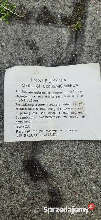 Ciśnieniomierz do opon z PRL antyk kolekcjonera Gliwice sprzedam
