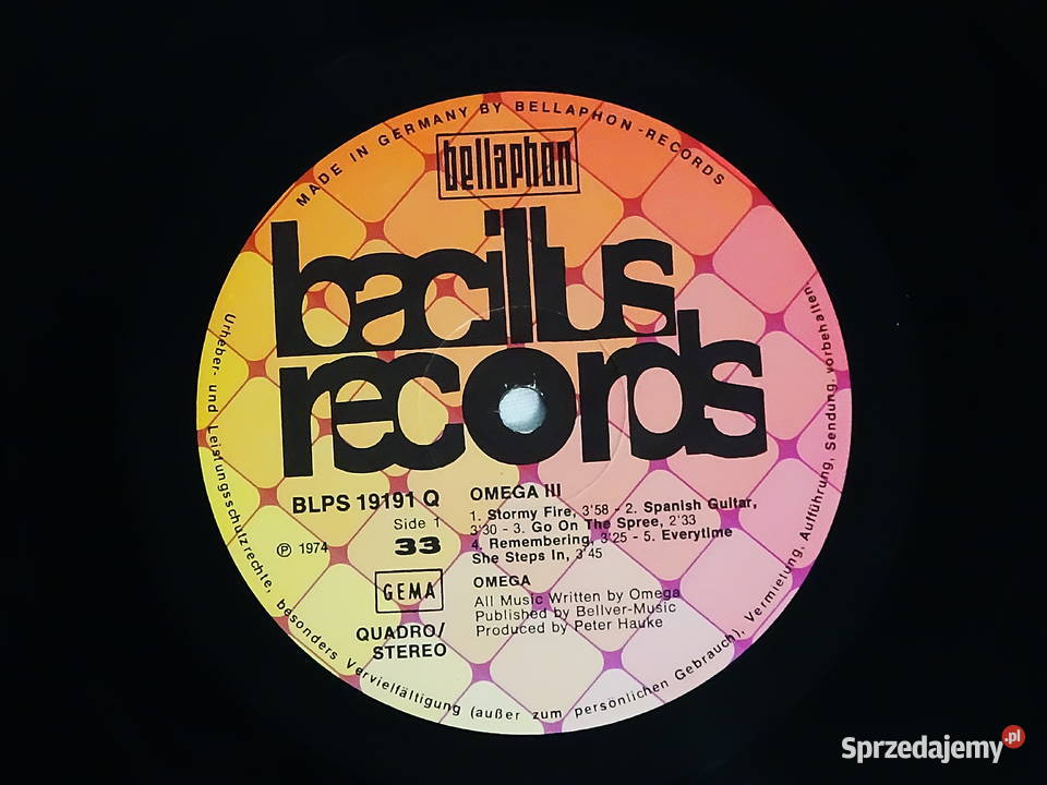 Omega Omega Winyl LP 1973 r Tarnogród