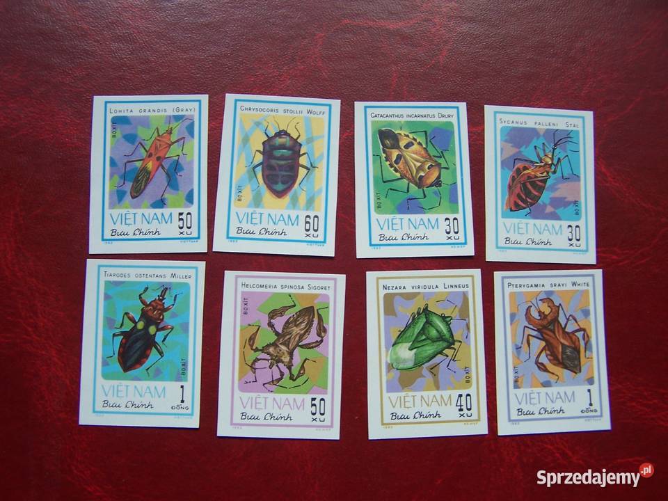 Wietnam 1982 MNH cięte Mi 120411 Fauna Owady Tychy sprzedam