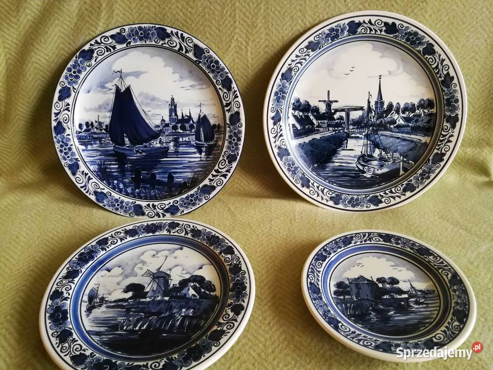 Talerze ścienne Delft Royal Goedewaagen RĘCZNIE Talerze i talerzyki Szczecin