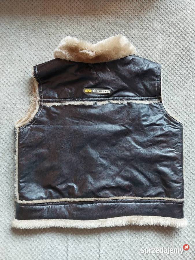 stylowy komplet kamizelka i czapka pilota retro chłopiec małopolskie Kraków