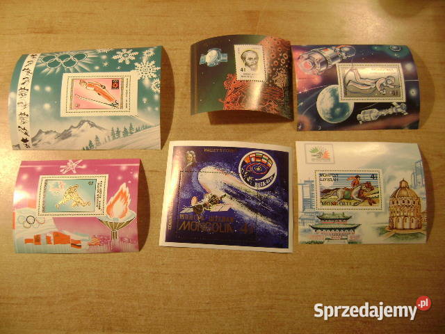 Starocie z PRL Znaczki pocztowe z Mongolii Gdynia sprzedam