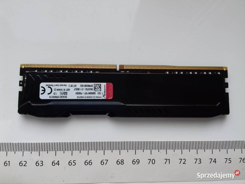 Kingston Fury HyperX DDR4 8GB niesprawny 2400MHz Bydgoszcz sprzedam