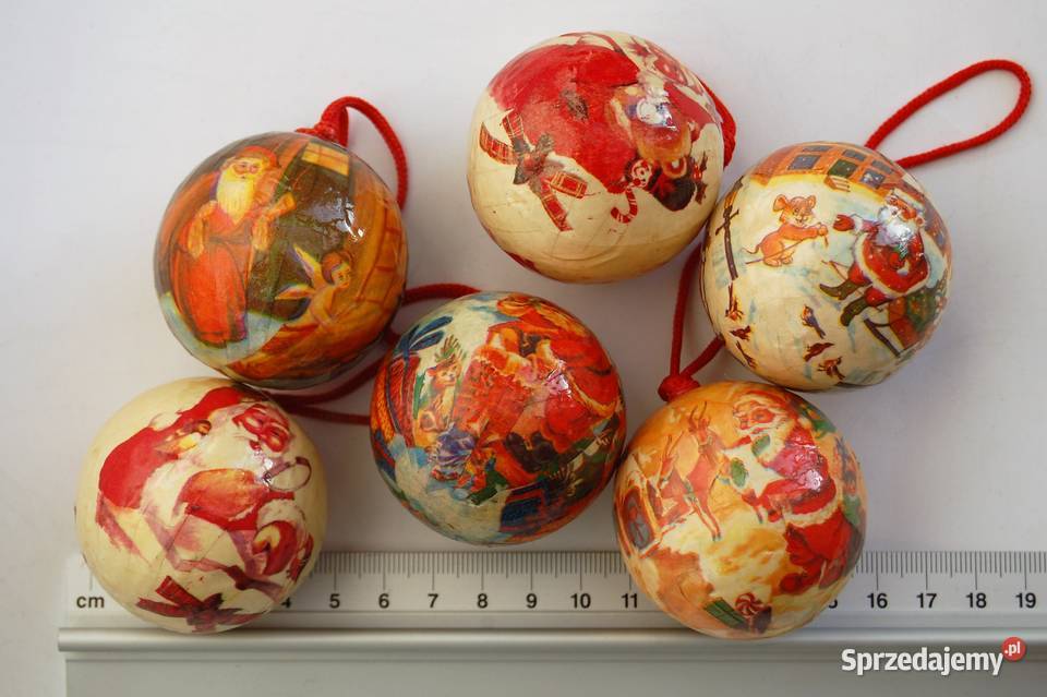 Bombka bombki decoupage vintage Mikołaj 6 Lublin sprzedam