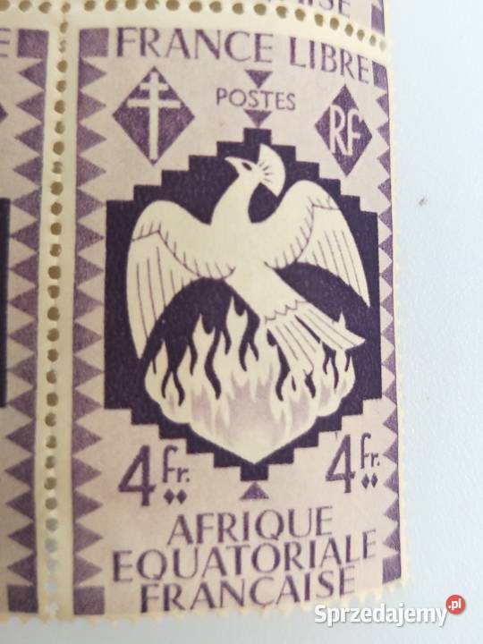 Znaczek kolonialny Wolnych Francuzów Afryka Bronisze sprzedam