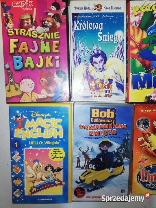 Kasety VHS 12 sztuk Tanio Warszawa