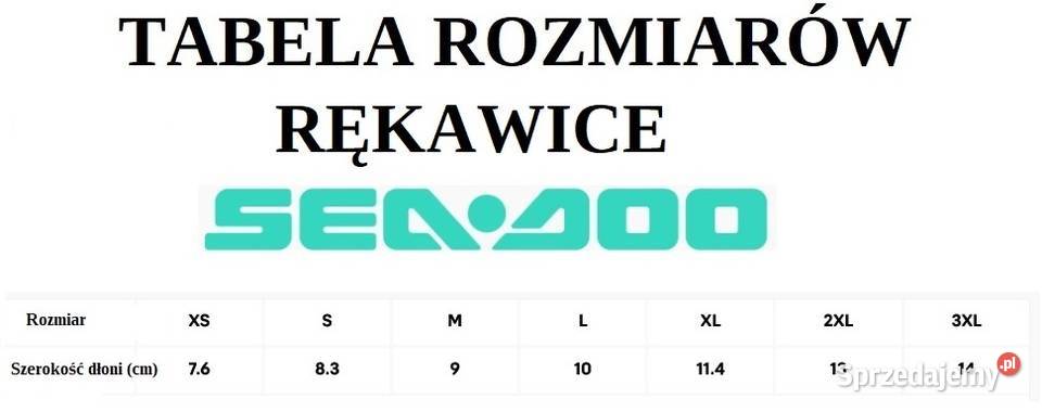 Rękawiczki na skuter wodny Seadoo thermal black