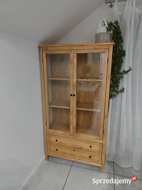 Witryna drewniana sosnowa