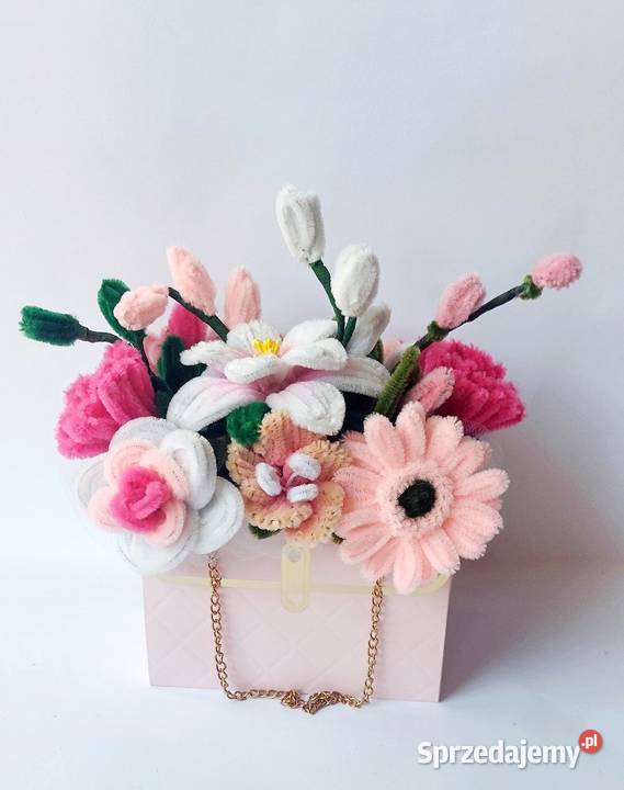 Flower box bukiet kwiatów kompozycja kwiatowa dolnośląskie Trzebnica sprzedam