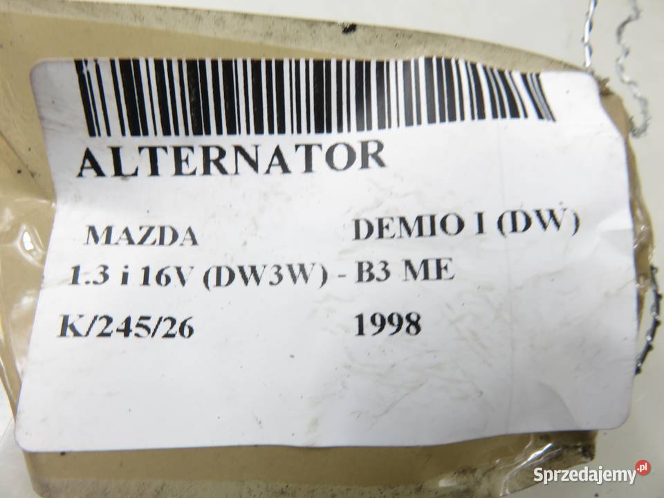 ALTERNATOR MAZDA DEMIO I 13 i 16V LR170764