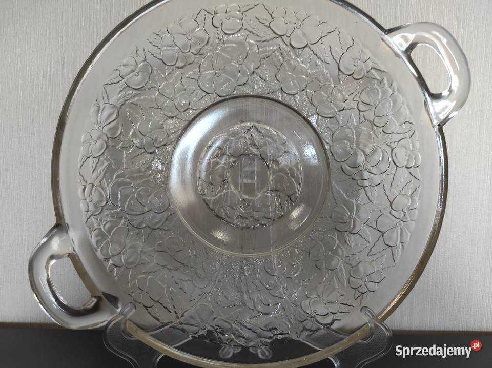 Stare szkło PRLPatera Bratkihuta Hortensja