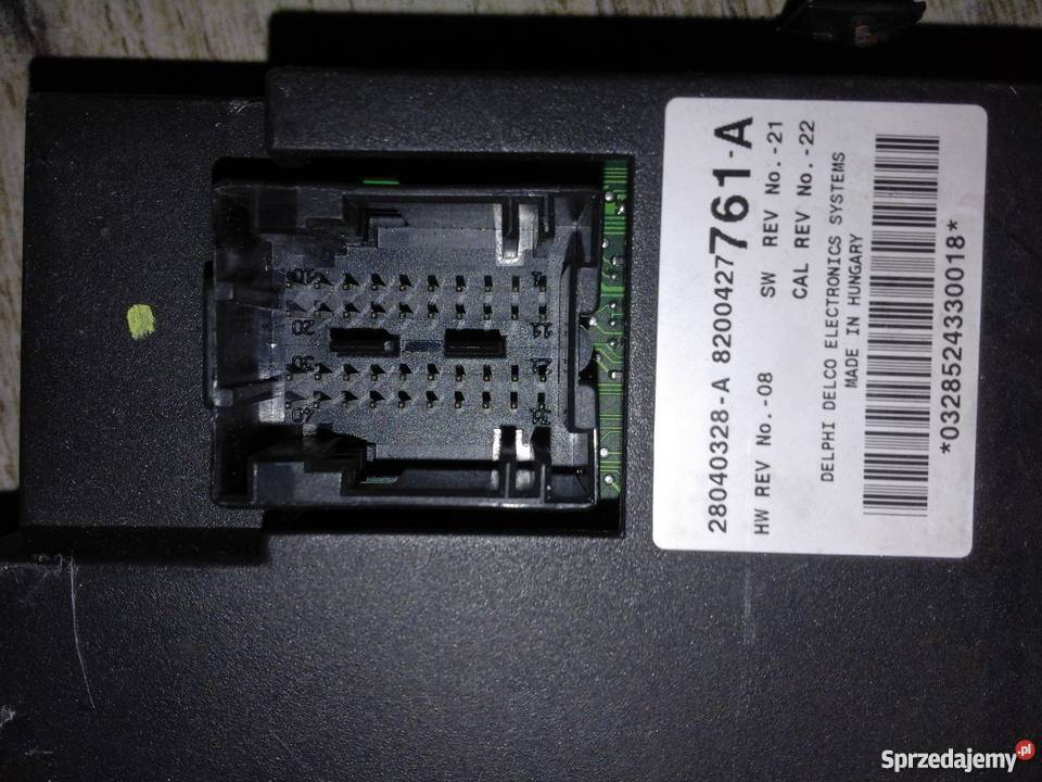 Moduł komfortu Espace IV 22 dci Rok produkcji 2005 Lusowo