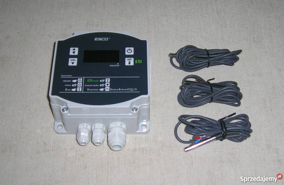 Termometr 3 kanałowy 50150stC hermetyczny 24V