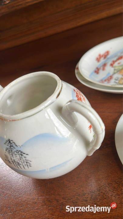 Spodek Japońska biała porcelana z gejszą i Porcelana i szkło Antyki, Sztuka, Kolekcje Gdańsk