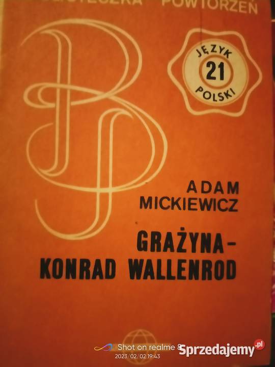 Grażyna Konrad Wallenrod romantyzm analizy miękka Książki naukowe i popularnonaukowe Warszawa