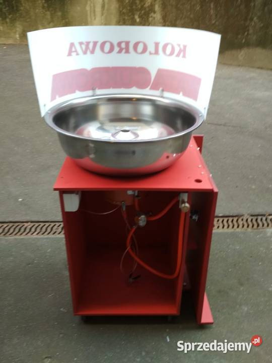 Zestaw maszyna do waty cukrowej i popcornu wata