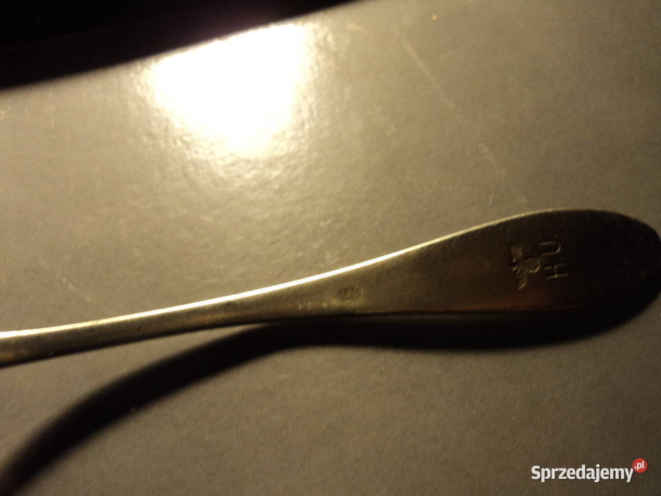 Niemiecka łyżeczka do herbaty ze swastyką HU Nowy Sącz