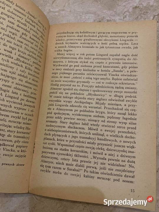 Szaleństwo Almayera Joseph Conrad książka z 1956 Jasło