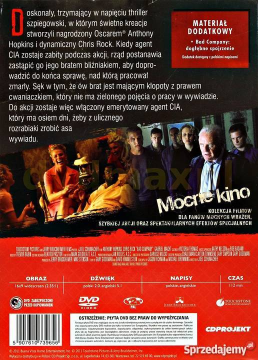 BAD COMPANY ANTHONY HOPKINS MOCNE KINO Kalisz
