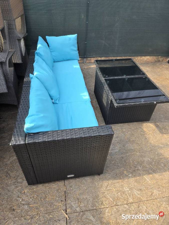 Mebli ogrodowe sofa 3osobowa stolik technorattan Zestawy mebli ogrodowych Wschowa