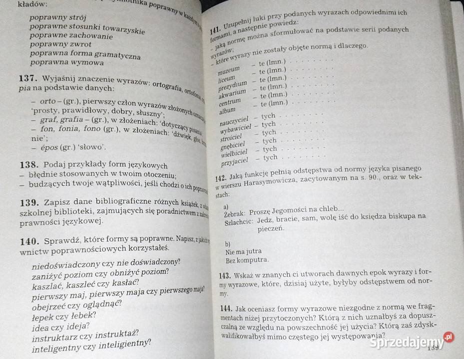 Język i my 1 Język polski S Dubisz M Nagajowa Rok wydania 1995 Pozostałe