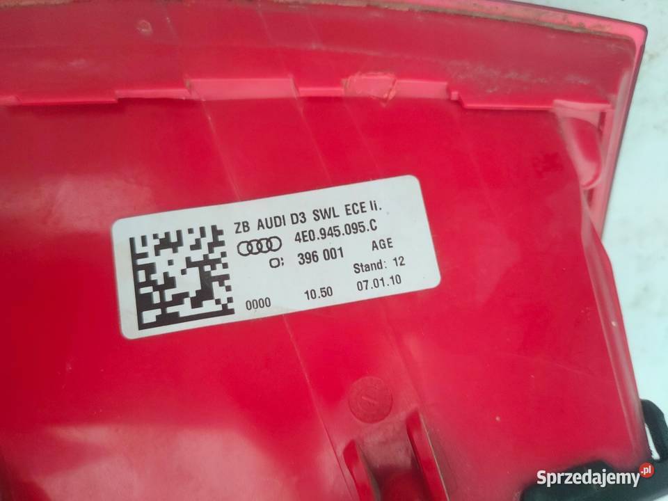 4E0945095C AUDI A8 D3 0307 KIERUNKOWSKAZ LEWY Przemęt