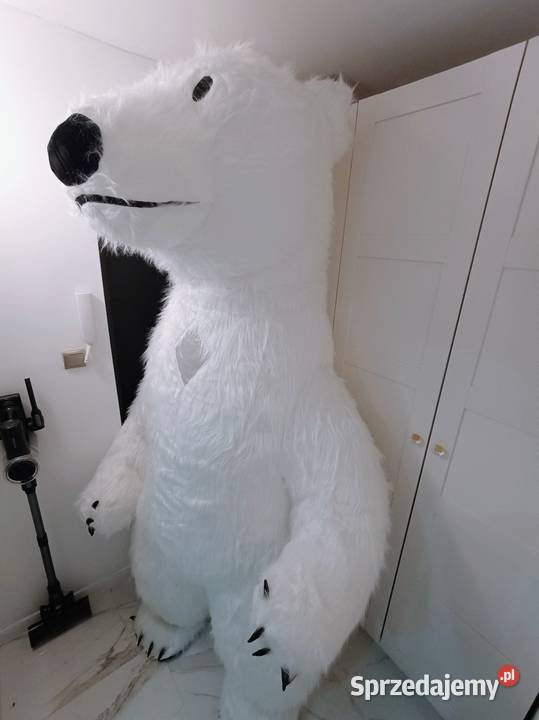 GIGANT XXL KOSTIUM DMUCHANY BIAŁEGO MISIA 26