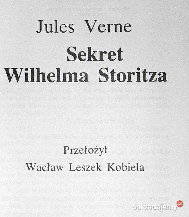 Sekret Wilhelma Storitza Jules Verne Pozostałe