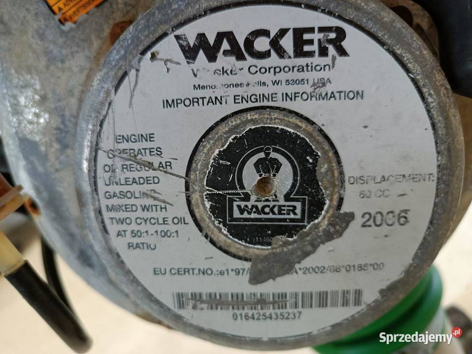 Skoczek Stopa Ubijak WACKER BS 502 831 dolnośląskie Trzebnica