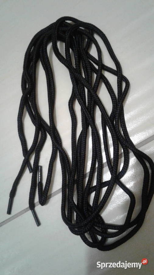 Mocne sznurowadła okrągłe do butów czarne 170 44cm mazowieckie Ostrów Mazowiecka sprzedam