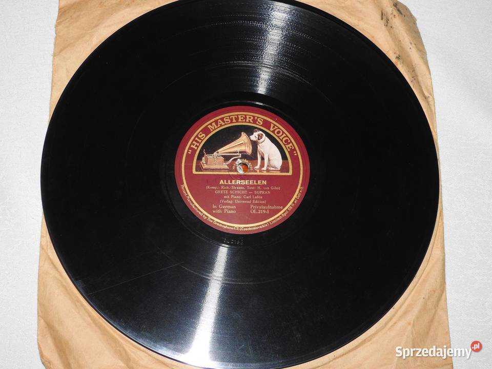 Płyta winylowa His Masters Voice OL219I Kultura i Rozrywka Przemyśl