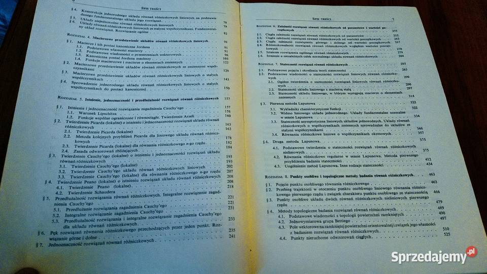 Równania różniczkowe zwyczajne Roman Gutowski twarda Gdańsk sprzedam