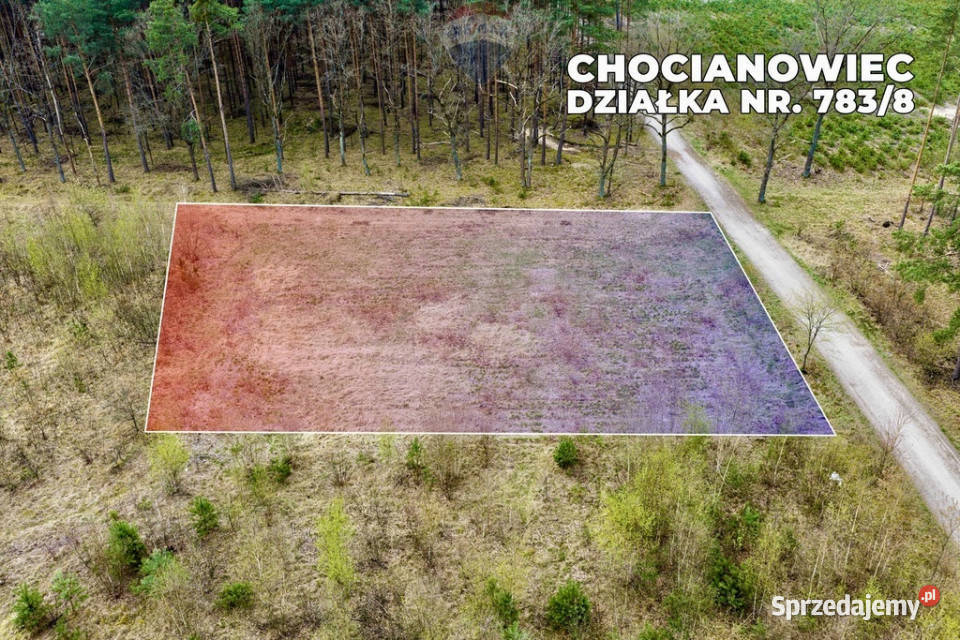 Działka budowlana w bezpośrednim sąsiedztwie Chocianowiec