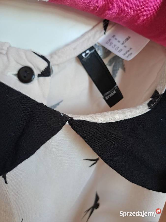 HM Bluzka w jaskółki jasnoróżowa nude mazowieckie Warszawa