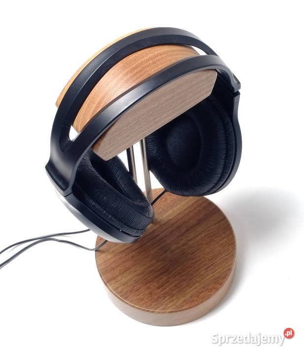 Statyw podstawka stojak na słuchawki drewno Lublin