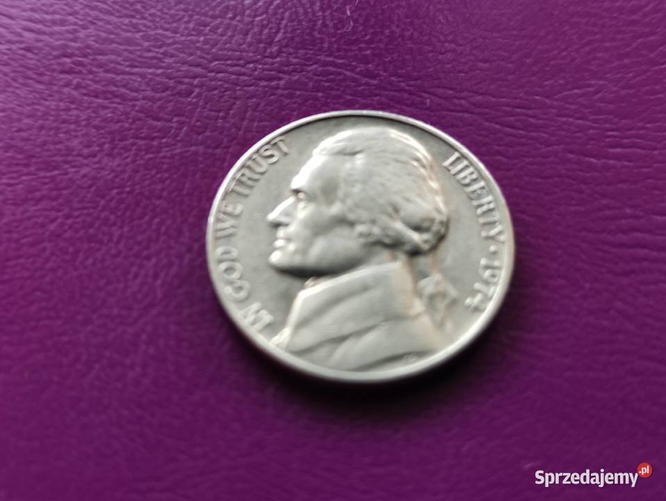 Moneta USA 5 centów 1974 Oryginał Ładna Pruszków
