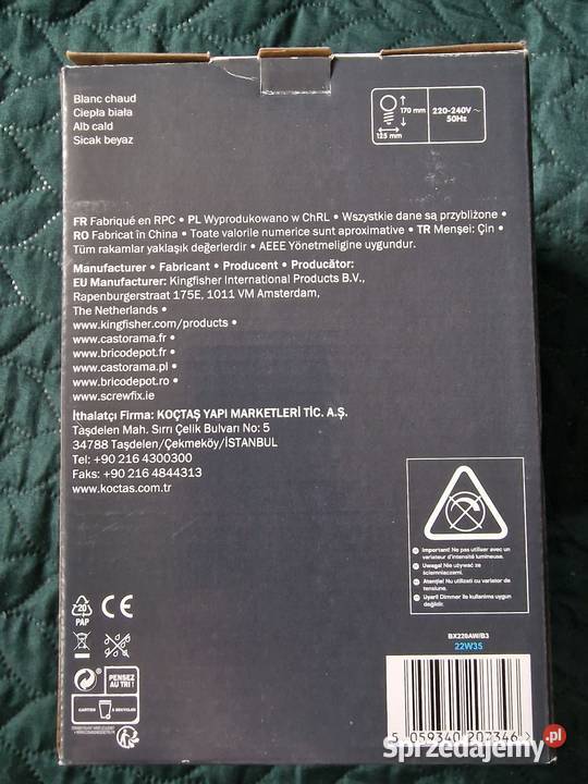 NOWA żarówka dekoracyjna LED Diall G125 E27 55W Wrocław