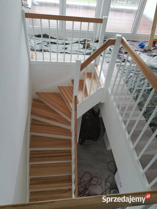 Schody drewniane jesionowe dębowe Koszalin