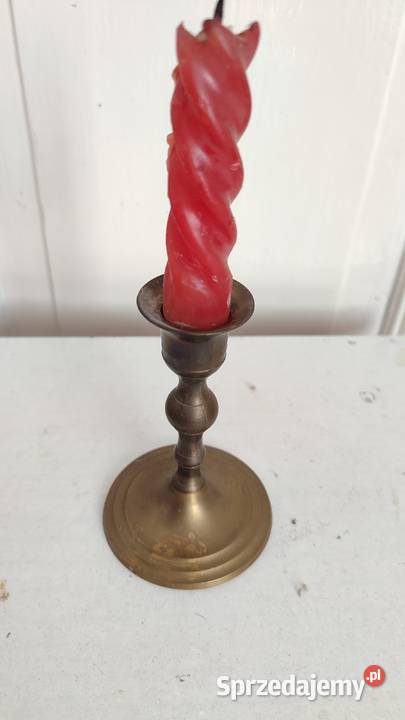 Stary świecznik mosiężny Gdańsk sprzedam